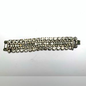 Chunky vintage rhinestone bracelet